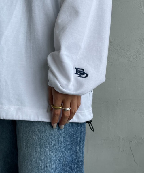 BEN DAVIS（ベンデイビス）の「[BEN DAVIS/ベンデイビス] サークルロゴ バックプリント ロングスリーブTシャツ（Tシャツ/カットソー・レディース・ブラック/ホワイト・XL/L/M）」の13枚目の写真