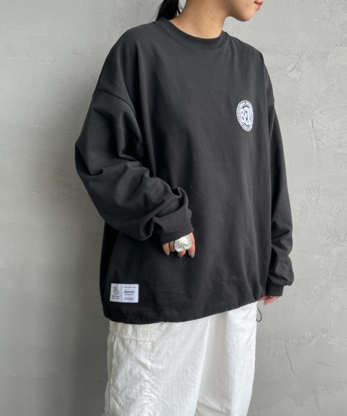 BEN DAVIS（ベンデイビス）の「[BEN DAVIS/ベンデイビス] サークルロゴ バックプリント ロングスリーブTシャツ（Tシャツ/カットソー・レディース・ブラック/ホワイト・XL/L/M）」の16枚目の写真
