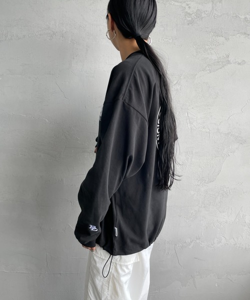 BEN DAVIS（ベンデイビス）の「[BEN DAVIS/ベンデイビス] サークルロゴ バックプリント ロングスリーブTシャツ（Tシャツ/カットソー・レディース・ブラック/ホワイト・XL/L/M）」の17枚目の写真