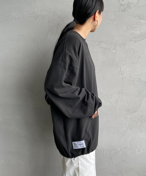 BEN DAVIS（ベンデイビス）の「[BEN DAVIS/ベンデイビス] サークルロゴ バックプリント ロングスリーブTシャツ（Tシャツ/カットソー・レディース・ブラック/ホワイト・XL/L/M）」の20枚目の写真