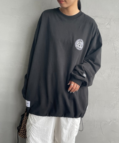 BEN DAVIS（ベンデイビス）の「[BEN DAVIS/ベンデイビス] サークルロゴ バックプリント ロングスリーブTシャツ（Tシャツ/カットソー・レディース・ブラック/ホワイト・XL/L/M）」の22枚目の写真