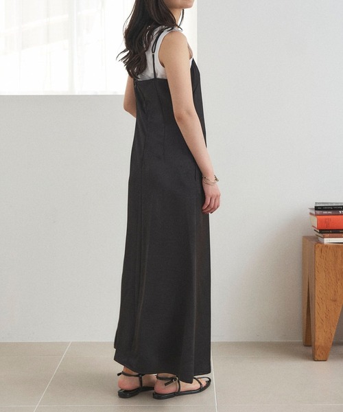 Sirin(シリン)の「≪セットアップ可≫ ヴィンテージサテンキャミワンピース(ワンピース・レディース・ブラック/オリーブ/オフホワイト・FREE)」の18枚目の写真