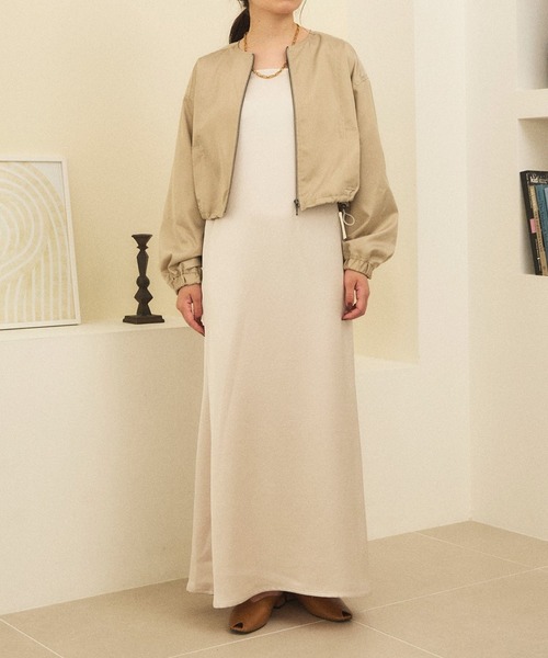 Sirin(シリン)の「≪セットアップ可≫ ヴィンテージサテンキャミワンピース(ワンピース・レディース・ブラック/オリーブ/オフホワイト・FREE)」の20枚目の写真