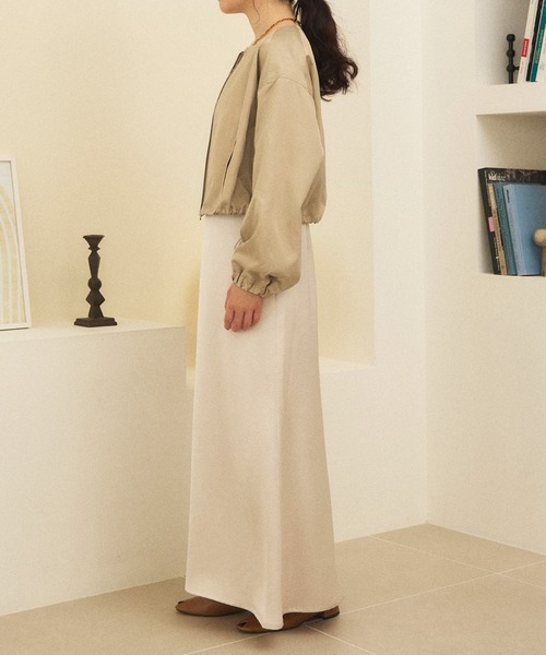 Sirin(シリン)の「≪セットアップ可≫ ヴィンテージサテンキャミワンピース(ワンピース・レディース・ブラック/オリーブ/オフホワイト・FREE)」の21枚目の写真