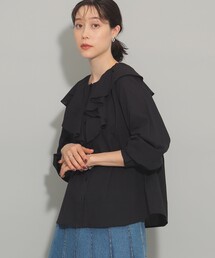 Ray BEAMS | ビッグ ラッフルカラー シャツ(シャツ/ブラウス)