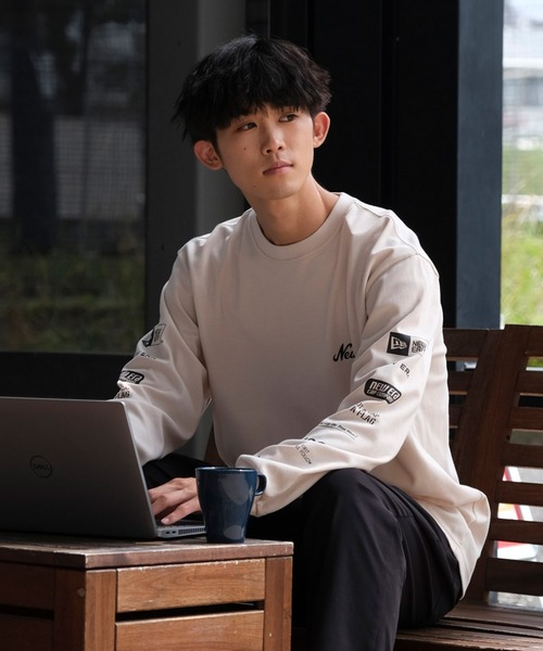 NEW ERA/ニューエラ ロンT オーバーサイズ スリーブプリント 吸汗速乾 14324685/14324686/14324687(Tシャツ/カットソー)|NEW ERA(ニューエラ) NEW ERA/ニューエラ ロンT オーバーサイズ スリーブプリント 吸汗速乾 14324685/14324686/14324687(Tシャツ/カットソー)|NEW ERA(ニューエラ)