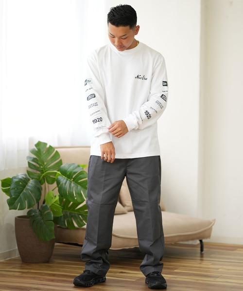 NEW ERA/ニューエラ ロンT オーバーサイズ スリーブプリント 吸汗速乾 14324685/14324686/14324687(Tシャツ/カットソー)|NEW ERA(ニューエラ) NEW ERA/ニューエラ ロンT オーバーサイズ スリーブプリント 吸汗速乾 14324685/14324686/14324687(Tシャツ/カットソー)|NEW ERA(ニューエラ)