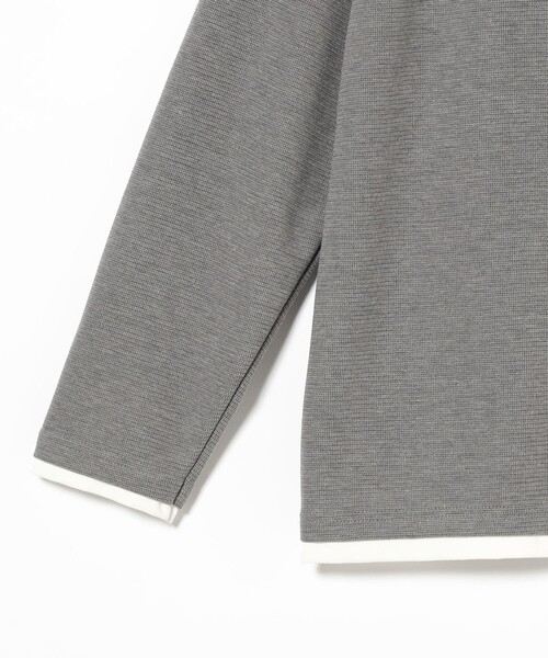 B:MING by BEAMS（ビーミングバイビームス）の「フェイクレイヤード サカリバ クルーネック カットソー（Tシャツ/カットソー・メンズ・オリーブ/ライトグレー・SMALL/MEDIUM/LARGE/X-LARGE）」の12枚目の写真