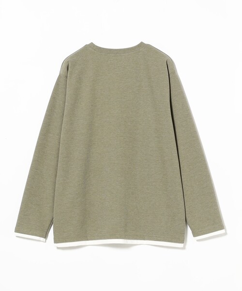 B:MING by BEAMS（ビーミングバイビームス）の「フェイクレイヤード サカリバ クルーネック カットソー（Tシャツ/カットソー・メンズ・オリーブ/ライトグレー・SMALL/MEDIUM/LARGE/X-LARGE）」の16枚目の写真