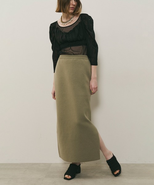 セール】ニットIラインスリットスカート（スカート）｜LA BELLE ETUDE