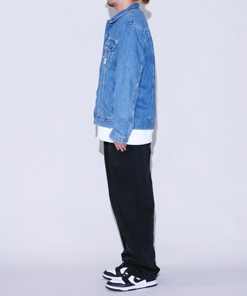 Calvin Klein（カルバン・クライン）の「Calvin Klein Jeans / カルバン クライン ジーンズ Calvin Klein SLIM DENIM JACKET スリムデニムジャケット（デニムジャケット・メンズ・ブルー系その他・MEDIUM/LARGE/X-LARGE）」の9枚目の写真