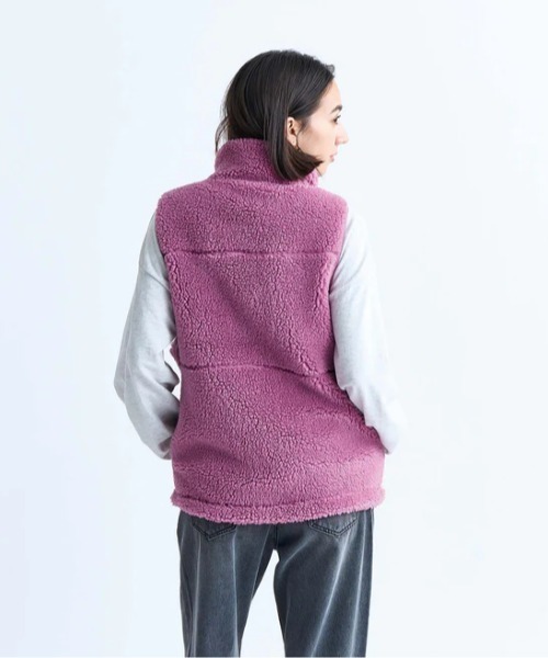 ROXY（ロキシー）の「BETTER THAN THE SUN/ロキシーモコモコボアベスト（ベスト・レディース・ピンク/ホワイト/ブラック/チャコールグレー/カモフラージュ・LARGE/MEDIUM/SMALL/X-LARGE）」の16枚目の写真