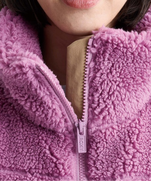 ROXY（ロキシー）の「BETTER THAN THE SUN/ロキシーモコモコボアベスト（ベスト・レディース・ピンク/ホワイト/ブラック/チャコールグレー/カモフラージュ・LARGE/MEDIUM/SMALL/X-LARGE）」の18枚目の写真