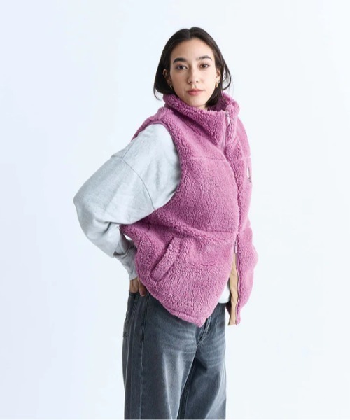 ROXY（ロキシー）の「BETTER THAN THE SUN/ロキシーモコモコボアベスト（ベスト・レディース・ピンク/ホワイト/ブラック/チャコールグレー/カモフラージュ・LARGE/MEDIUM/SMALL/X-LARGE）」の15枚目の写真