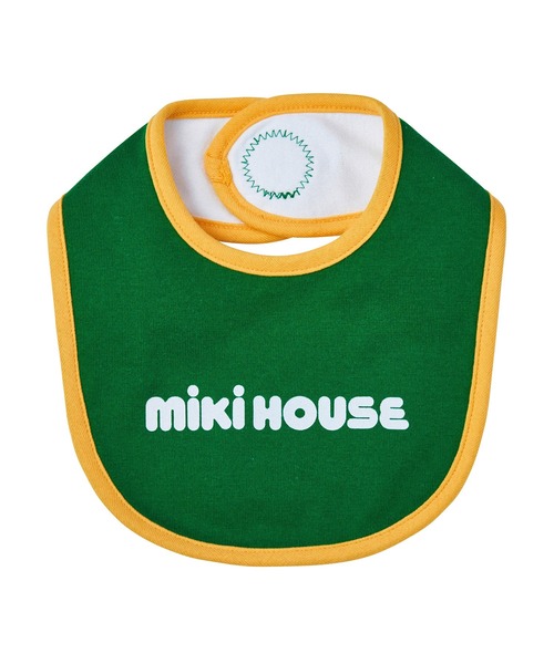 MIKI HOUSE（ミキハウス）の「【WEB限定】スタイ（スタイ/よだれかけ・キッズ・グリーン/レッド/ホワイト/イエロー/ネイビー/ブルー/コーラルピンク/ライトグリーン・ONE SIZE）」の3枚目の写真