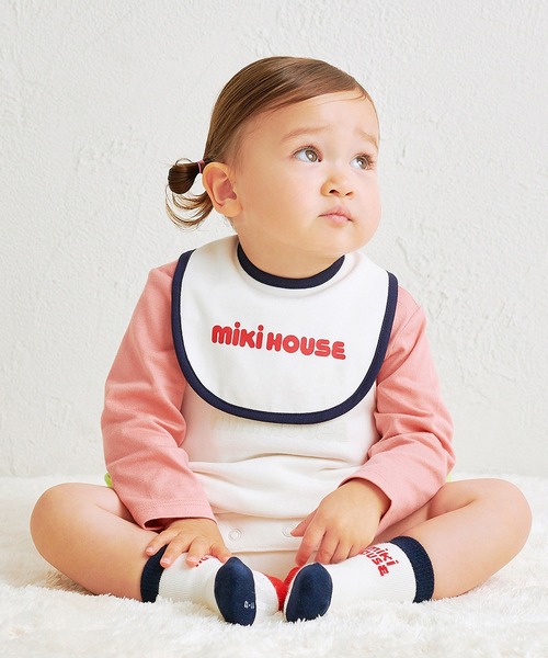 MIKI HOUSE（ミキハウス）の「【WEB限定】スタイ（スタイ/よだれかけ・キッズ・グリーン/レッド/ホワイト/イエロー/ネイビー/ブルー/コーラルピンク/ライトグリーン・ONE SIZE）」の9枚目の写真