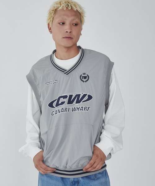 WEGO(ウィゴー)の「WEGO/ナイロンVネックベスト(ベスト・メンズ・グレー/ブラック・MEDIUM/LARGE)」の15枚目の写真