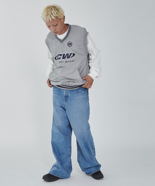 WEGO(ウィゴー)の「WEGO/ナイロンVネックベスト(ベスト・メンズ・グレー/ブラック・MEDIUM/LARGE)」の19枚目の写真