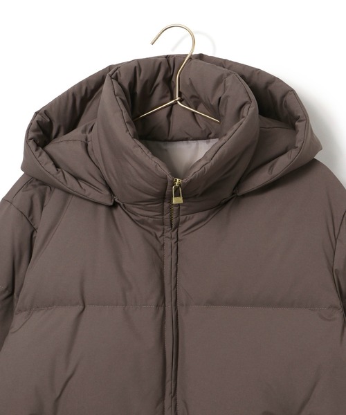 ROPE' PICNIC（ロペピクニック）の「GREEN DOWN MINOTECK/フード取り外しショートダウン/リンクコーデ（ダウンジャケット/コート・レディース・ベージュ/ダークブラウン/ブラック・36/38）」の9枚目の写真