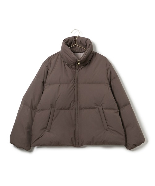 ROPE' PICNIC（ロペピクニック）の「GREEN DOWN MINOTECK/フード取り外しショートダウン/リンクコーデ（ダウンジャケット/コート・レディース・ベージュ/ダークブラウン/ブラック・36/38）」の15枚目の写真