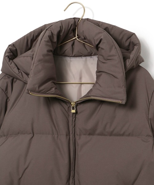 ROPE' PICNIC（ロペピクニック）の「GREEN DOWN MINOTECK/フード取り外しショートダウン/リンクコーデ（ダウンジャケット/コート・レディース・ベージュ/ダークブラウン/ブラック・36/38）」の17枚目の写真