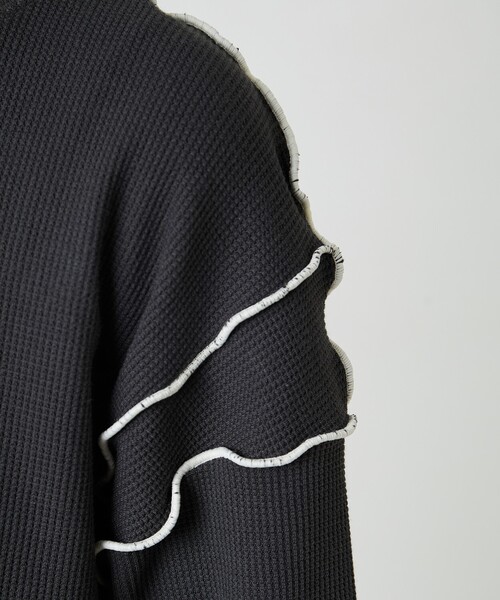 FREAK'S STORE(フリークスストア)の「限定展開 ミニ ワッフル メロー ロングスリーブ TEE(Tシャツ/カットソー・レディース・オフホワイト/ナチュラル/ブラック/グリーン/ネイビー・フリ-)」の20枚目の写真