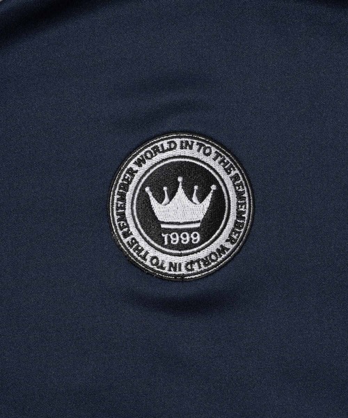 セール】both breasts symbol embroidery high neck track