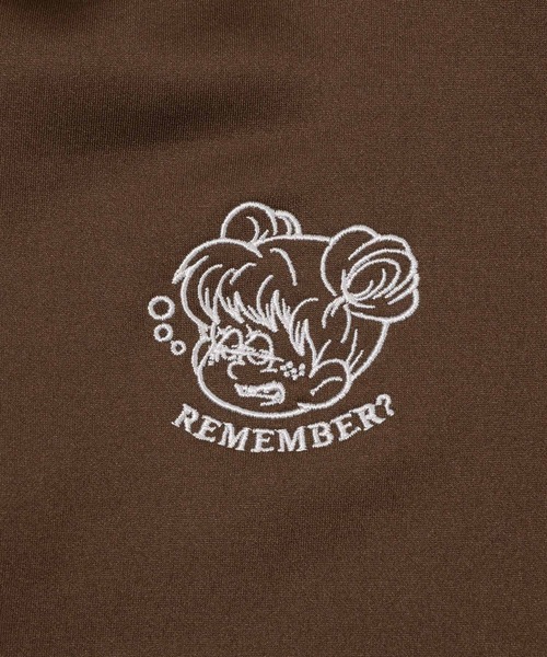 セール】both breasts symbol embroidery high neck track