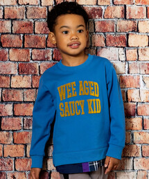 WASK（ワスク）の「シャツレイヤード風ロゴ刺しゅうポンチトレーナー(100~160cm)（スウェット）」