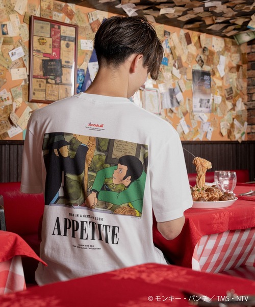 ZOZOSPOT(ゾゾスポット)の「【カリオストロの城 × ZOZOTOWN】 FOOD Tシャツ&ミートボールスパゲッティ キーホルダーSET(Tシャツ/カットソー・メンズ・ホワイト系その他2/ホワイト系その他4/ホワイト系その他/ホワイト系その他3・M/L/XL)」の1枚目の写真