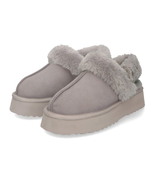 ORiental TRaffic（オリエンタルトラフィック）の「厚底ムートン2wayサンダル 41319（ブーツ・レディース・ベージュ/ブラック/グレー/キャメル・S/M/L/LL/3L/SS）」の13枚目の写真