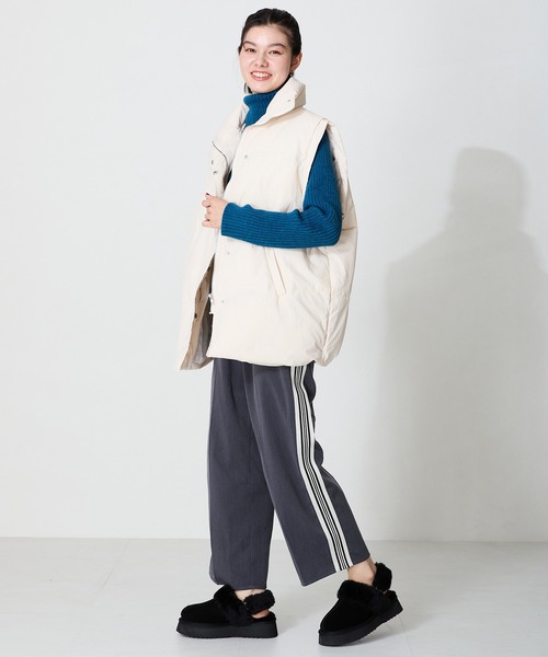 ORiental TRaffic（オリエンタルトラフィック）の「厚底ムートン2wayサンダル 41319（ブーツ・レディース・ベージュ/ブラック/グレー/キャメル・S/M/L/LL/3L/SS）」の10枚目の写真