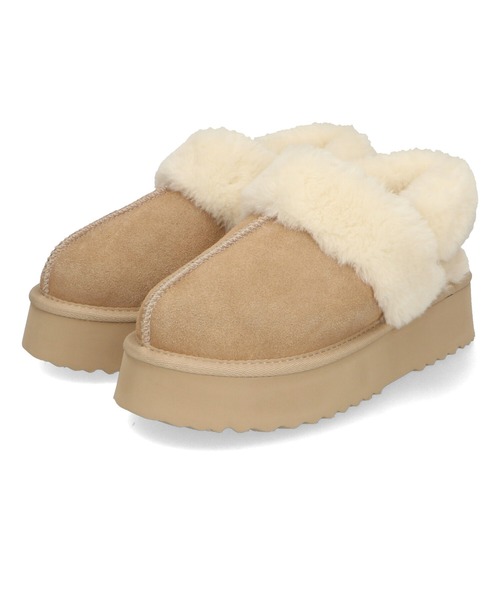 ORiental TRaffic（オリエンタルトラフィック）の「厚底ムートン2wayサンダル 41319（ブーツ・レディース・ベージュ/ブラック/グレー/キャメル・S/M/L/LL/3L/SS）」の20枚目の写真