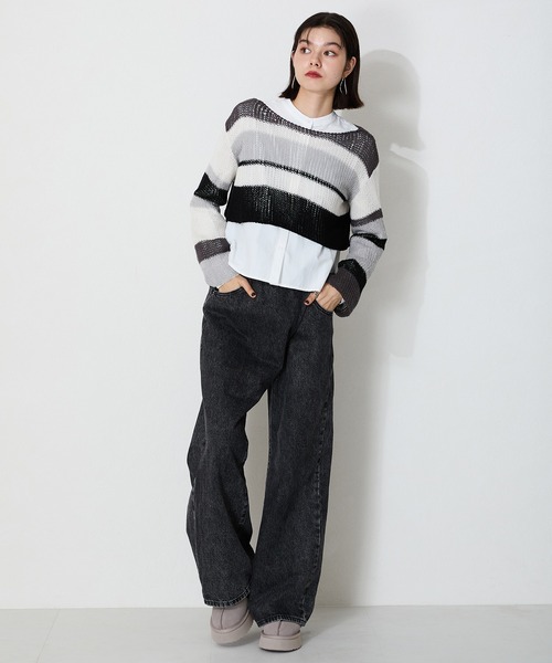 ORiental TRaffic（オリエンタルトラフィック）の「厚底ムートン2wayサンダル 41319（ブーツ・レディース・ベージュ/ブラック/グレー/キャメル・S/M/L/LL/3L/SS）」の18枚目の写真