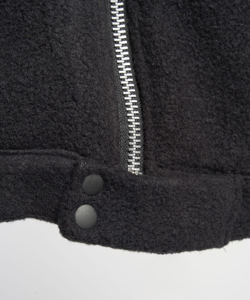 gomme(ゴム)の「モッサジャージ ビッグライダースジャケット(ライダースジャケット・レディース・ブラック・MEDIUM)」の5枚目の写真