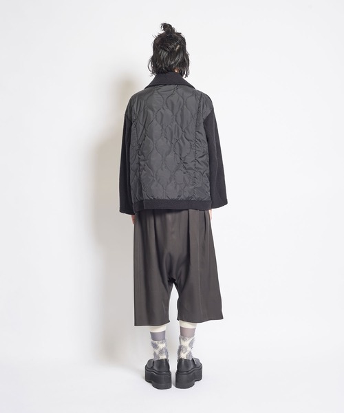 gomme(ゴム)の「モッサジャージ ビッグライダースジャケット(ライダースジャケット・レディース・ブラック・MEDIUM)」の11枚目の写真