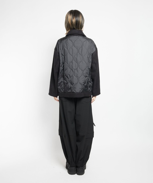 gomme(ゴム)の「モッサジャージ ビッグライダースジャケット(ライダースジャケット・レディース・ブラック・MEDIUM)」の21枚目の写真