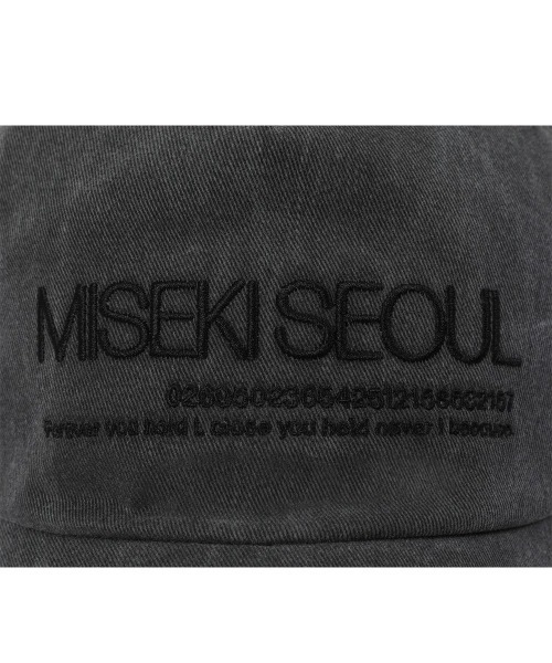 ★ MISEKI SEOUL★ Serif logo ball cap BLACK MSK252AC02BK MUSINSA | MISEKI SEOUL Serif logo ball cap BLACK
