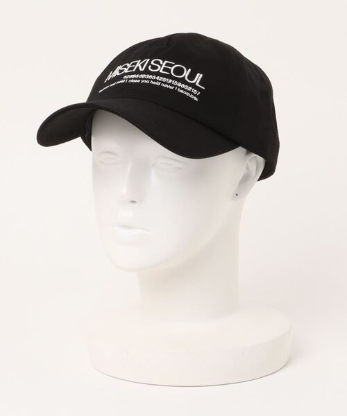 ★ MISEKI SEOUL★ Misekiseoul logo ball cap BLACK MSK240400 セール】Misekiseoul logo ball cap(キャップ)|Miseki SEOUL