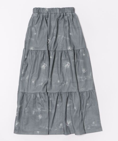 TONE SELECT WEAR（トーンセレクトウェア）の「【i-dare】プリント柄 ティアード スカート（スカート・レディース・グレー・SMALL/MEDIUM/LARGE）」の6枚目の写真