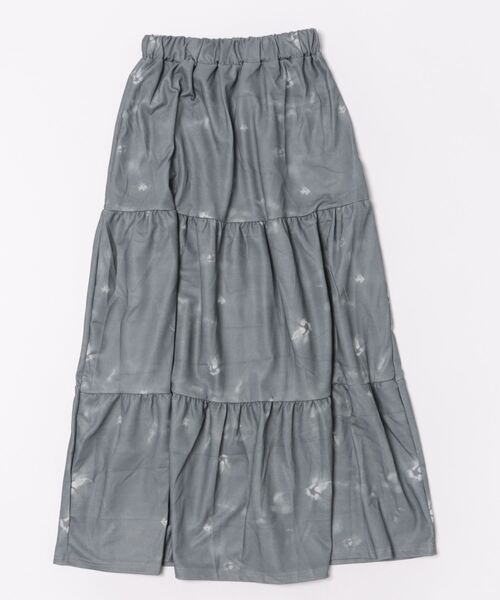TONE SELECT WEAR（トーンセレクトウェア）の「【i-dare】プリント柄 ティアード スカート（スカート・レディース・グレー・SMALL/MEDIUM/LARGE）」の5枚目の写真