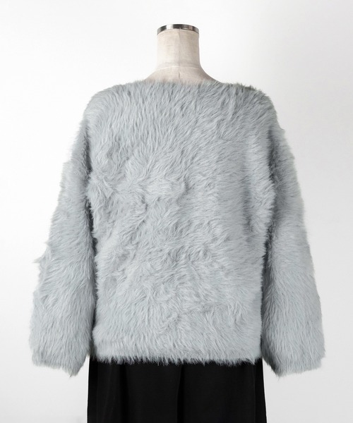 me+em select(ミームセレクト)の「※※【 3color 】ナナメストラップカットアウトシャギーニット / naname strap cutout shaggy knit(ニット/セーター・レディース・アイボリー/ブラック/グレー・FREE)」の18枚目の写真