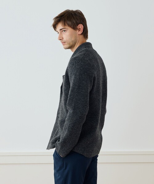 カシミヤナイロン ラペルカラーカーディガン MWAS2150（カーディガン/ボレロ）｜JAMES PERSE（ジェームスパース）