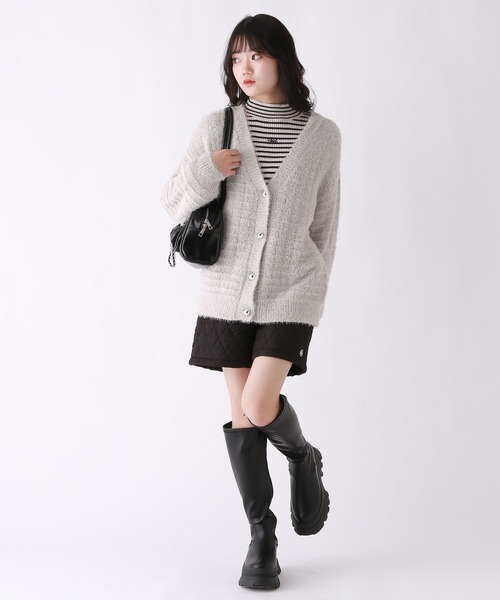 repipi armario(レピピ アルマリオ)の「【洗えるニット】モールシャギールーズカーディガン(カーディガン/ボレロ・キッズ・ホワイト/サックスブルー/グレー・SMALL/MEDIUM/LARGE)」の18枚目の写真