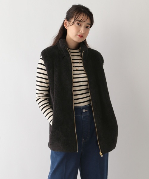 GLOBAL WORK Smile Seed Store(グローバルワーク スマイルシードストア)の「ファーボアベスト/135200(ベスト・レディース・モカ/ベージュ/ブラック/アイボリー・X-LARGE/MEDIUM/SMALL/LARGE)」の13枚目の写真