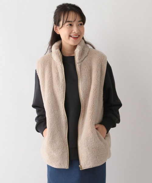 GLOBAL WORK Smile Seed Store(グローバルワーク スマイルシードストア)の「ファーボアベスト/135200(ベスト・レディース・モカ/ベージュ/ブラック/アイボリー・X-LARGE/MEDIUM/SMALL/LARGE)」の19枚目の写真