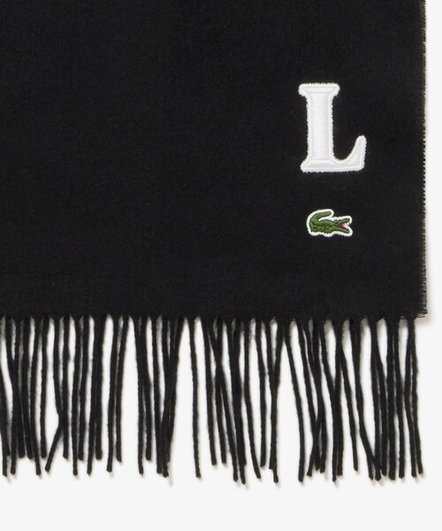LACOSTE（ラコステ）の「イニシャルステッチマフラー / フリンジストール（マフラー・メンズ・グレー/ブラック/ダークネイビー・FREE）」の13枚目の写真