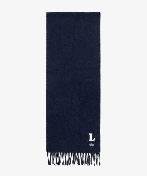 LACOSTE（ラコステ）の「イニシャルステッチマフラー / フリンジストール（マフラー・メンズ・グレー/ブラック/ダークネイビー・FREE）」の15枚目の写真
