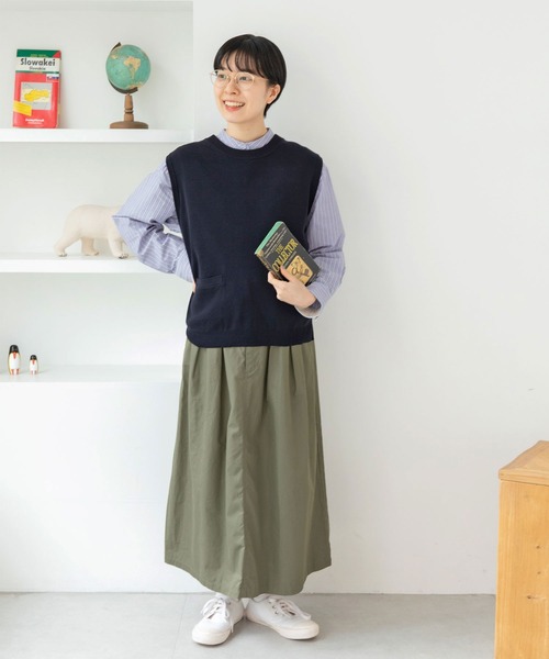 PAR ICI（パーリッシィ）の「ギャバ ミリタリースカート（スカート・レディース・ベージュ/カーキ・FREE）」の15枚目の写真