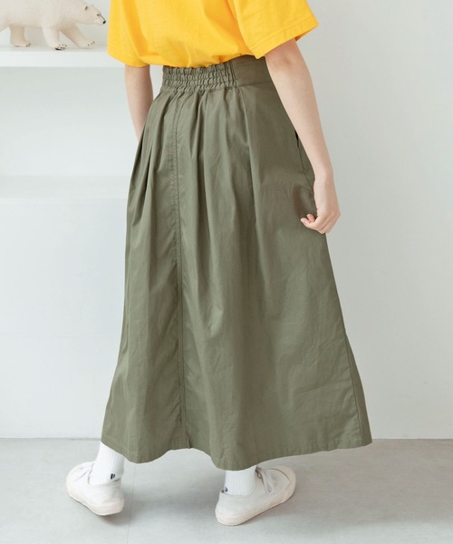 PAR ICI（パーリッシィ）の「ギャバ ミリタリースカート（スカート・レディース・ベージュ/カーキ・FREE）」の7枚目の写真
